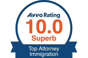 Avvo 10 / Top Attorney Immigration - Badge